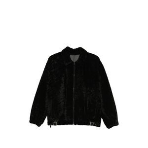 Simonetta Ravizza Black Jackets - Faux Fur & Shearling Jackets Women